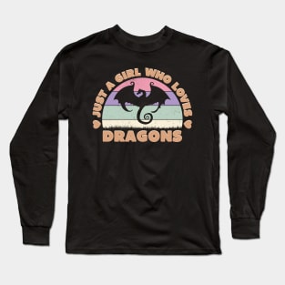 Just a Girl Who Loves Dragons Long Sleeve T-Shirt